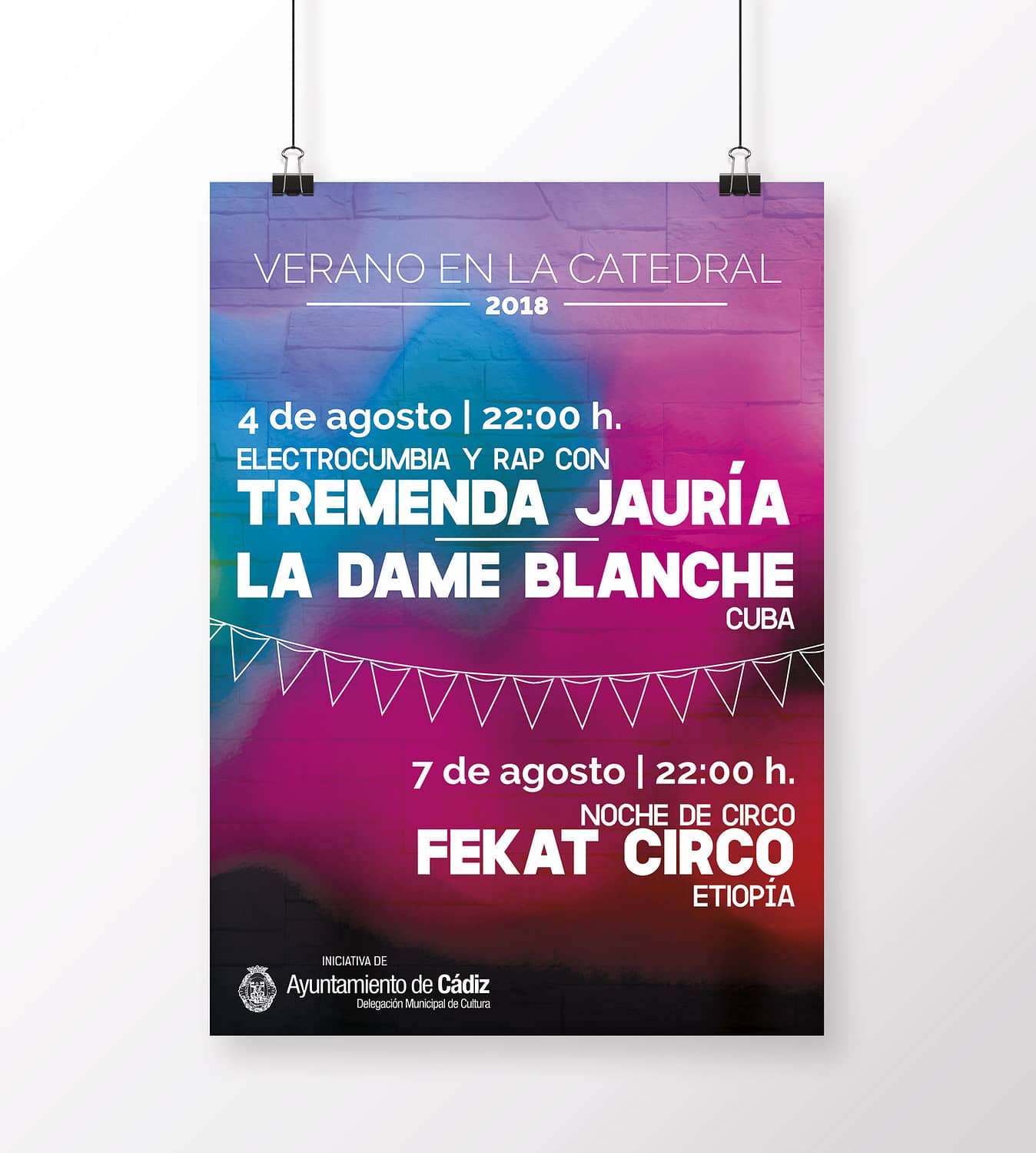 Cartel - campaña de publicidad - Verano en la Catedral 2018