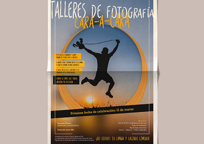 Diseño editorial – Cartel Talleres de fotografía CARA-A-CARA (Marzo 2017)
