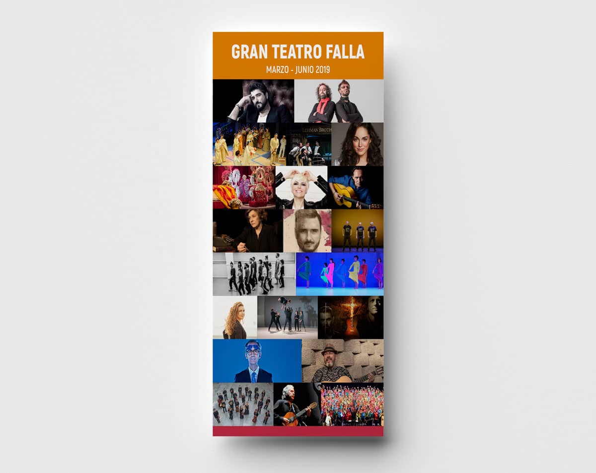 Folleto - Campaña de publicidad - Gran Teatro Falla (Marzo - Junio 2019)