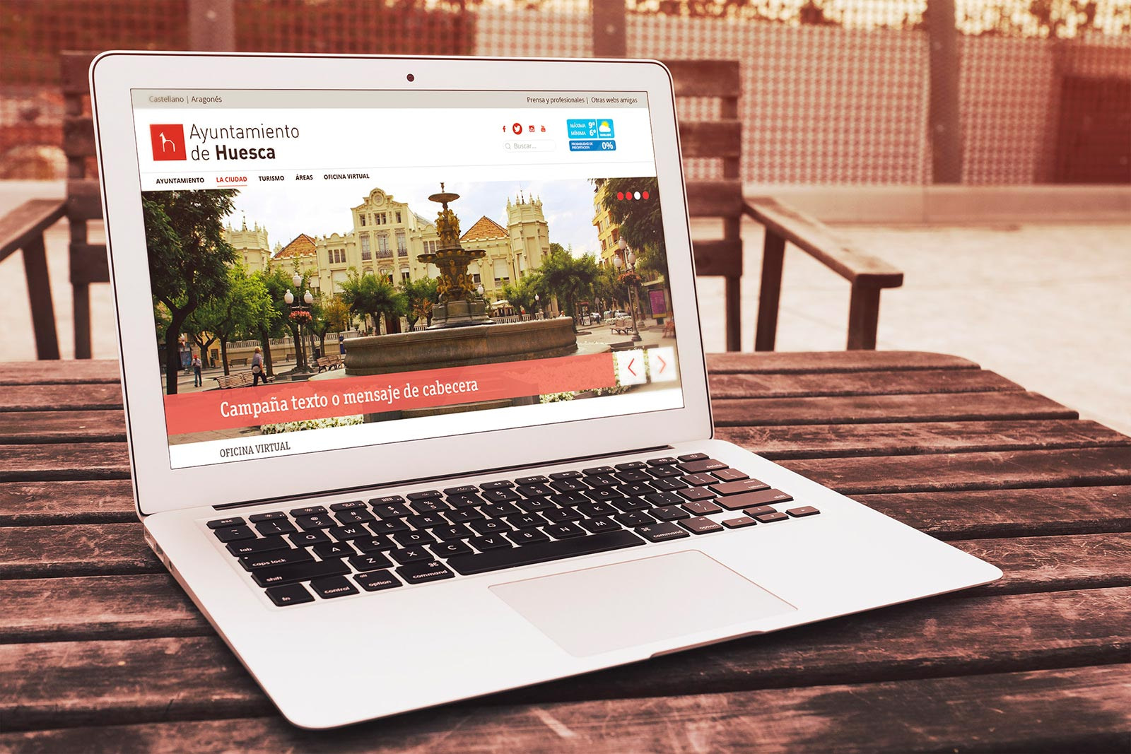 Página web - Ayuntamiento de Huesca (Propuesta versión escritorio)
