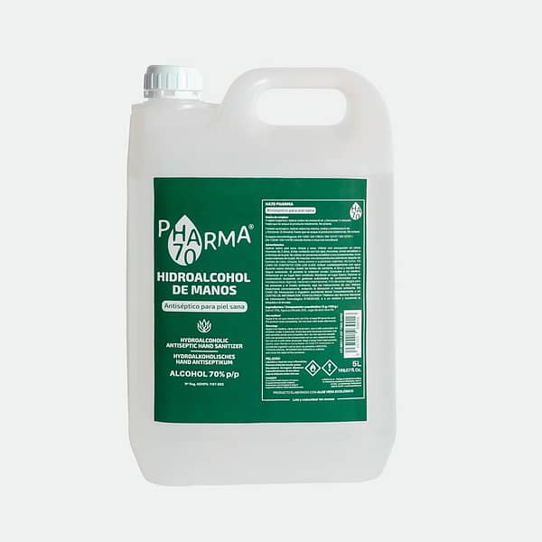 Gel Hidroalcohólico en Spray (5L) - HA70 Pharma – Antiséptico para Piel Sana