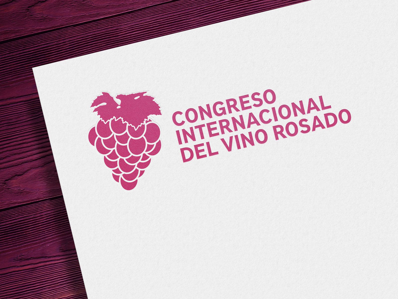 Diseño de identidad visual corporativa - Congreso Internacional del Vino Rosado