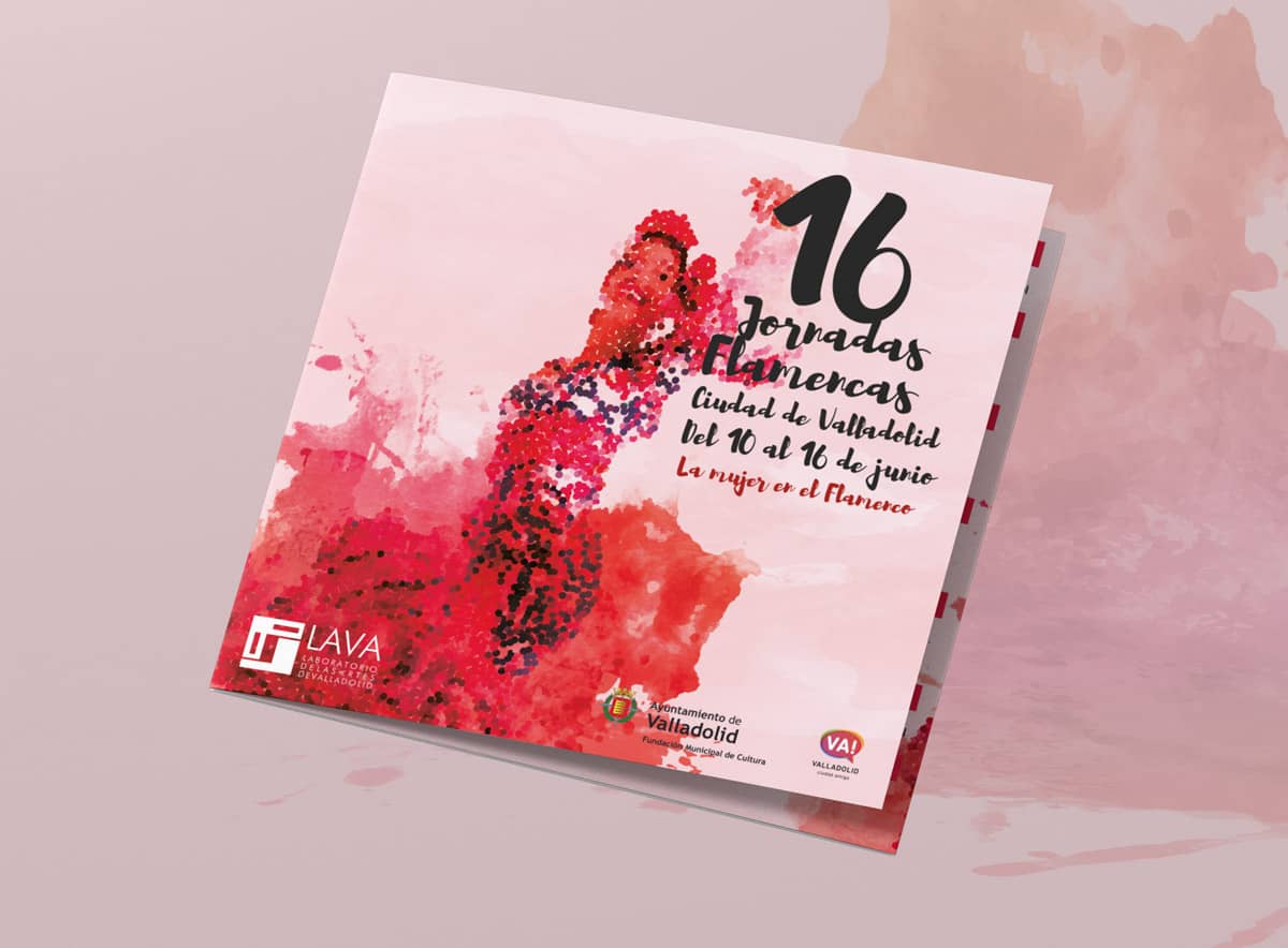 Programa portada - Campaña publicitaria - 16º Jornadas Flamencas - Ciudad de Valladolid
