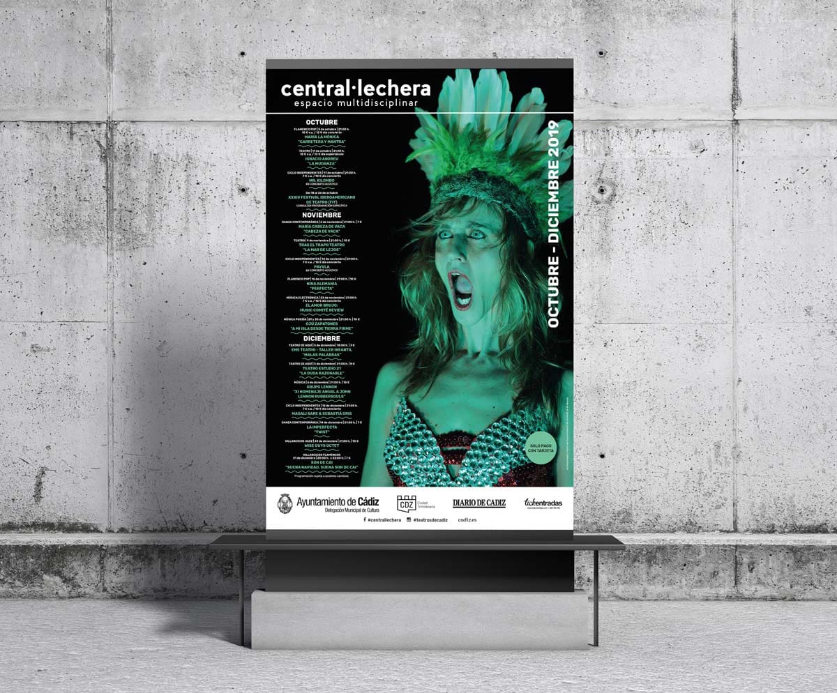 Cartel - Campaña publicitaria – Sala Central Lechera (Octubre - Diciembre 2019)