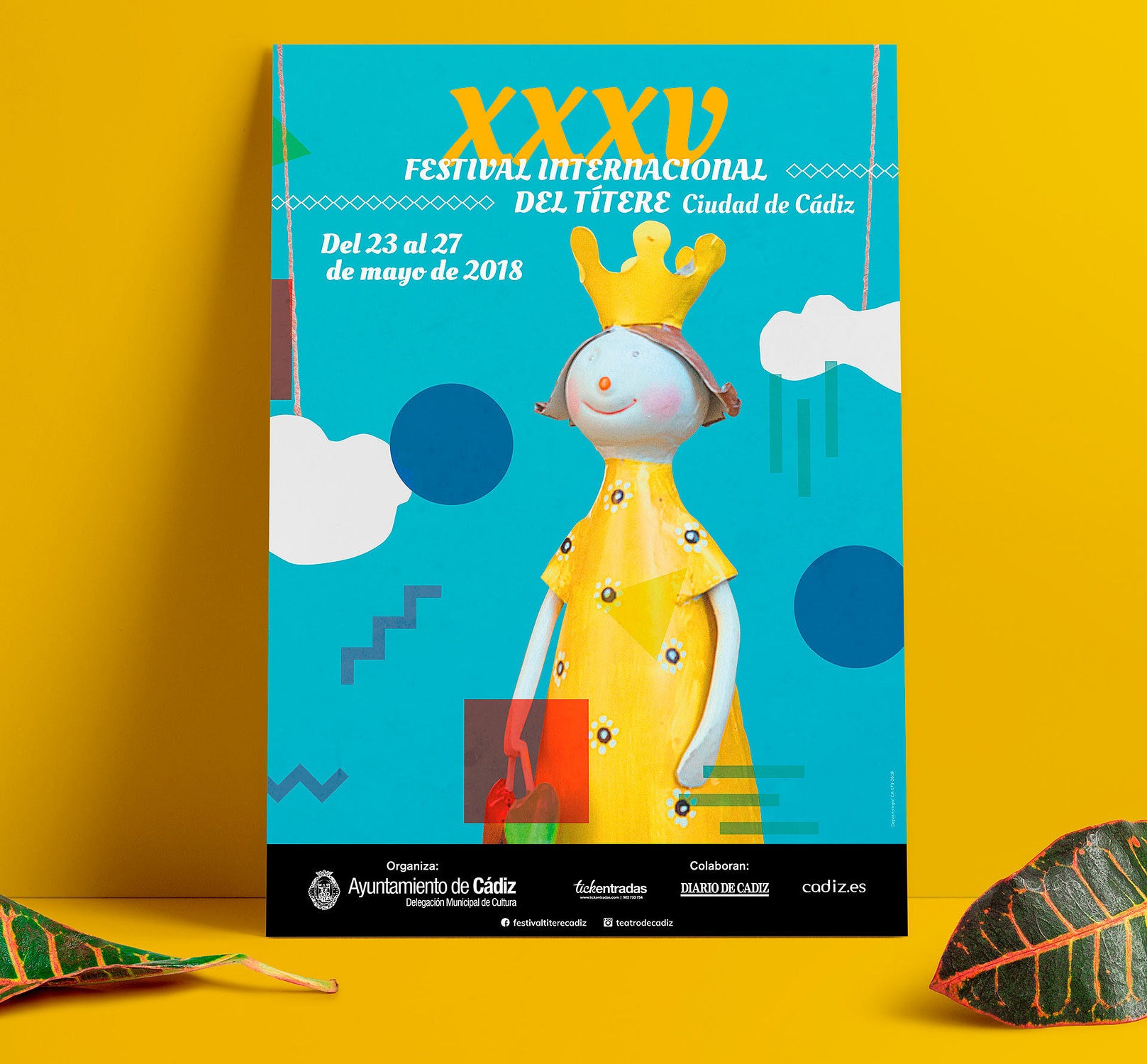 Cartel - Campaña de publicidad - XXXV Festival Internacional del Títere “Ciudad de Cádiz”