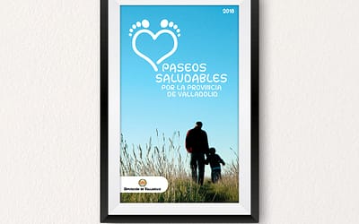 Propuesta de diseño editorial de Paseos Saludables por la Provincia de Valladolid (2018)