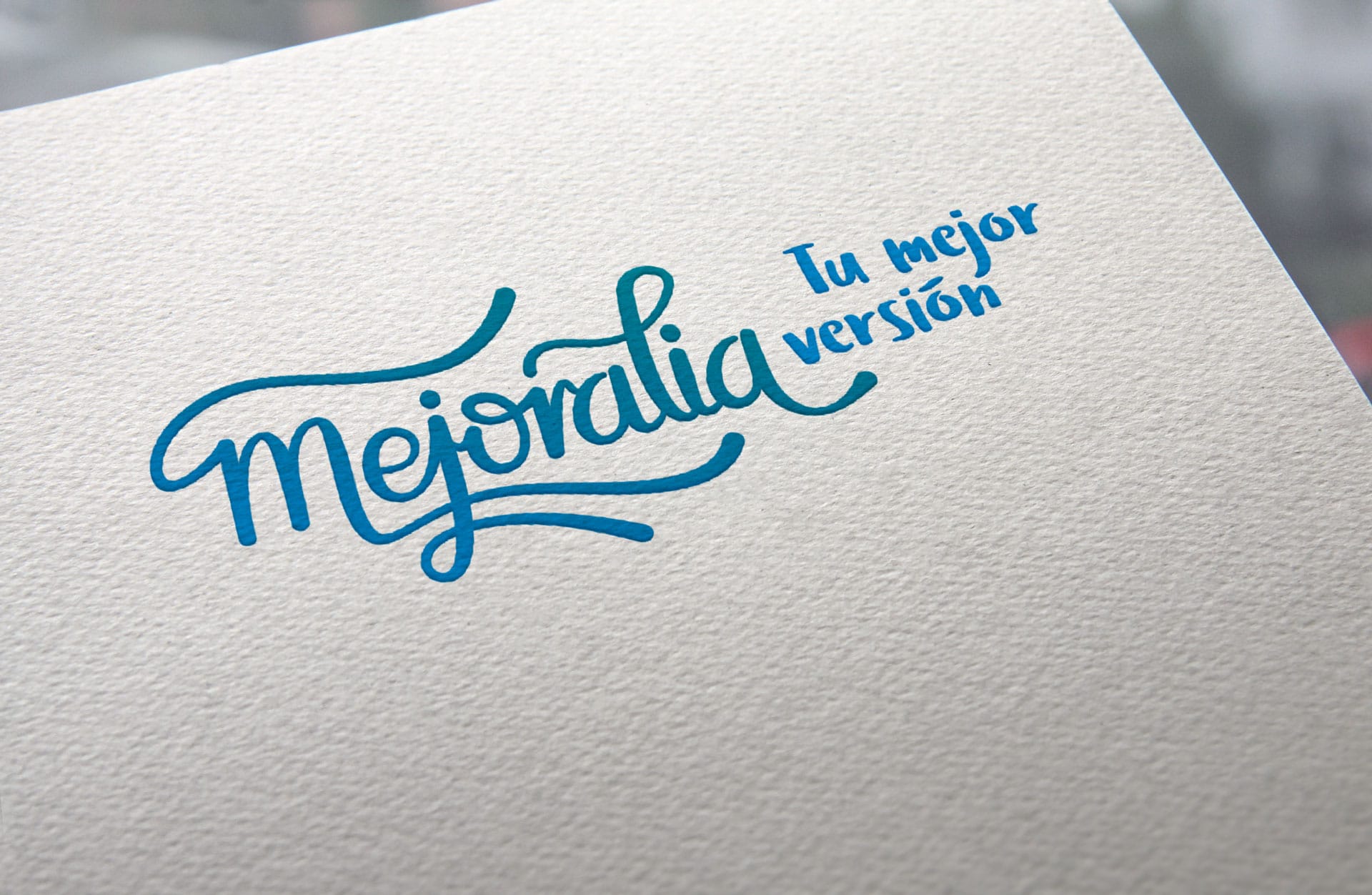 Logotipo definitivo con claim - Diseño de identidad visual corporativa - Logotipo Mejoralia