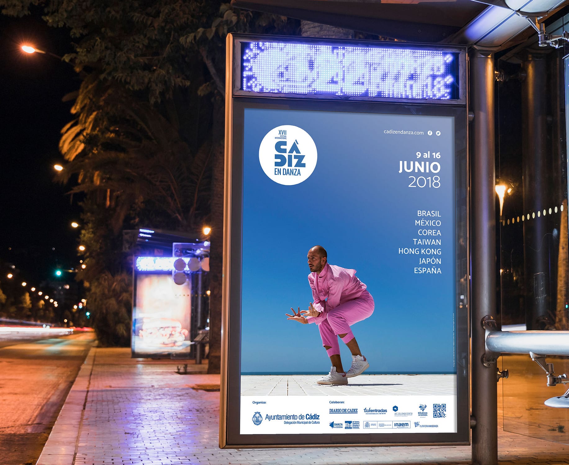 Mupi - Campaña de publicidad - XVII Festival Internacional Cádiz en Danza