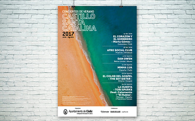 Campaña de publicidad – Conciertos de Verano – Castillo Santa Catalina (Julio-Agosto 2017)