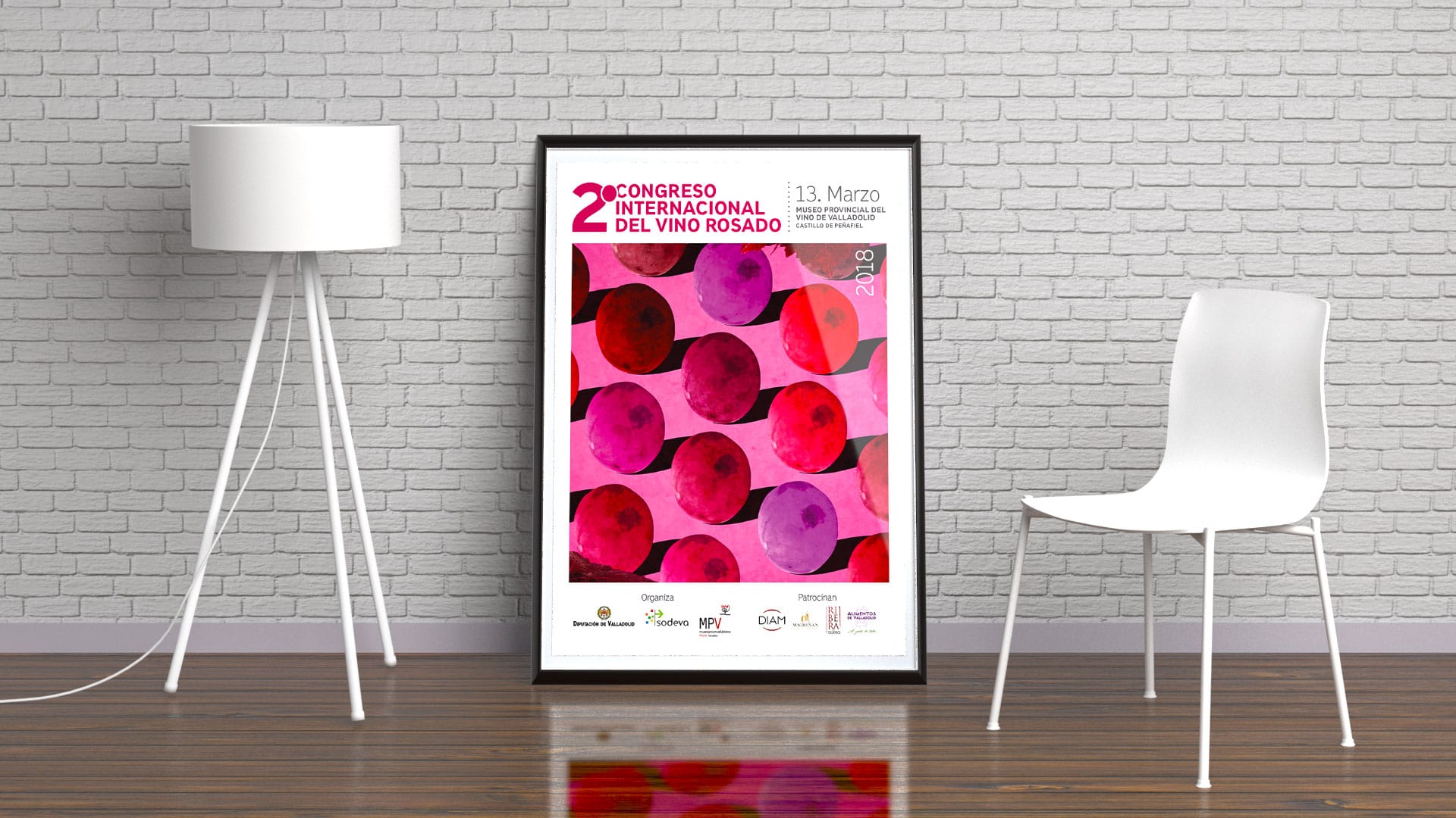 Cartel - Campaña de publicidad - 2º Congreso Internacional del Vino Rosado
